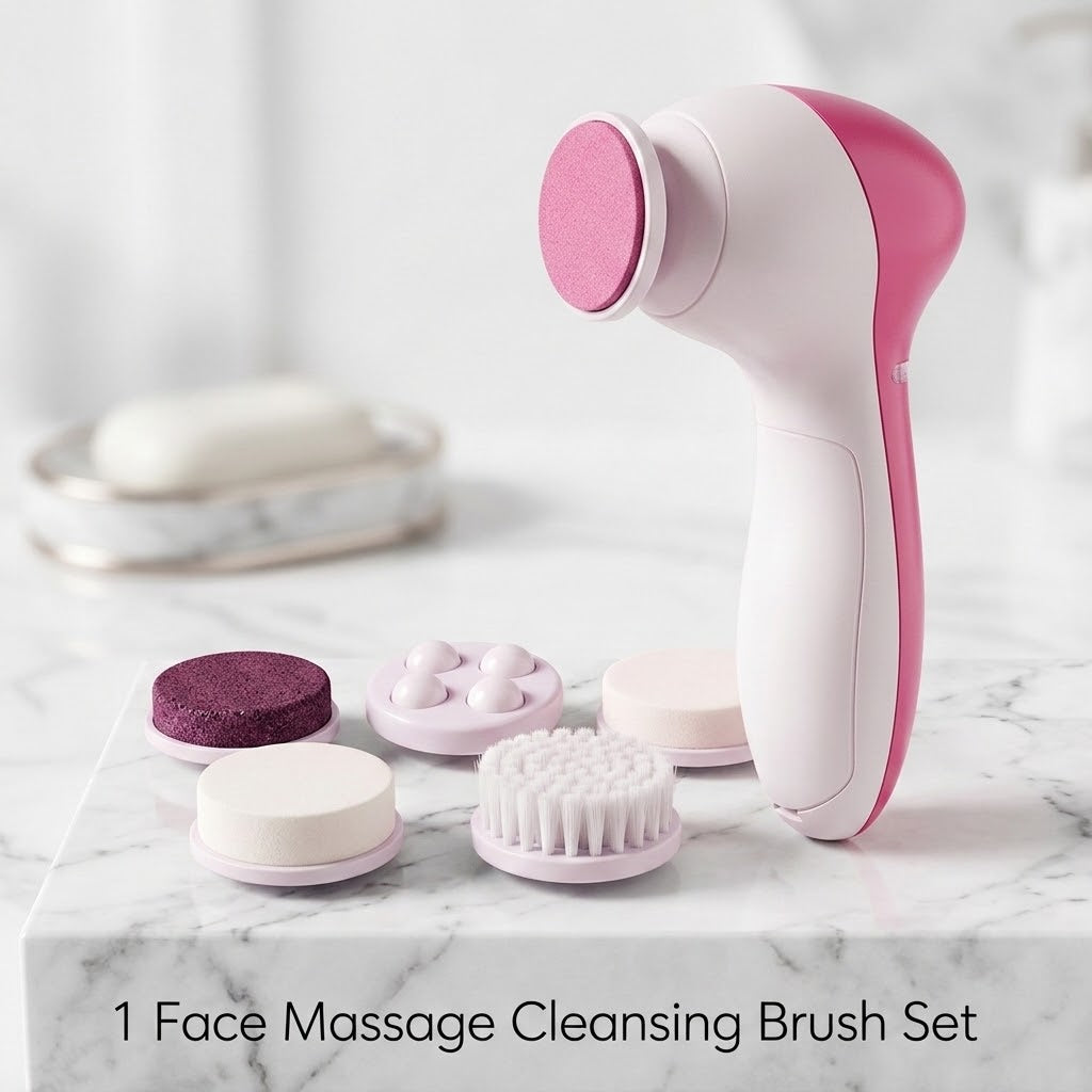 5 in 1 Face Massage Cleansing Brush Set
