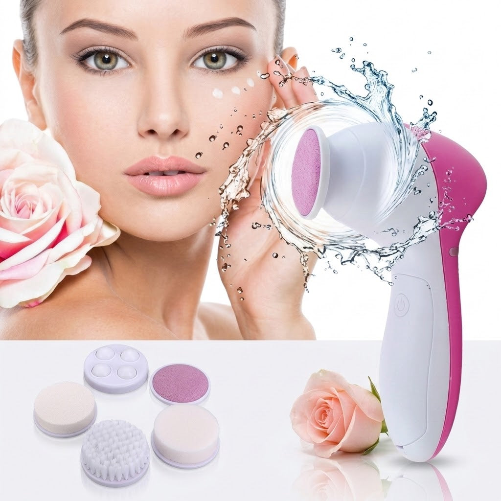 5 in 1 Face Massage Cleansing Brush Set